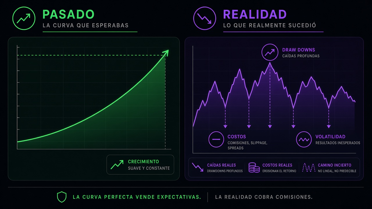 El backtest bonito frente a la realidad